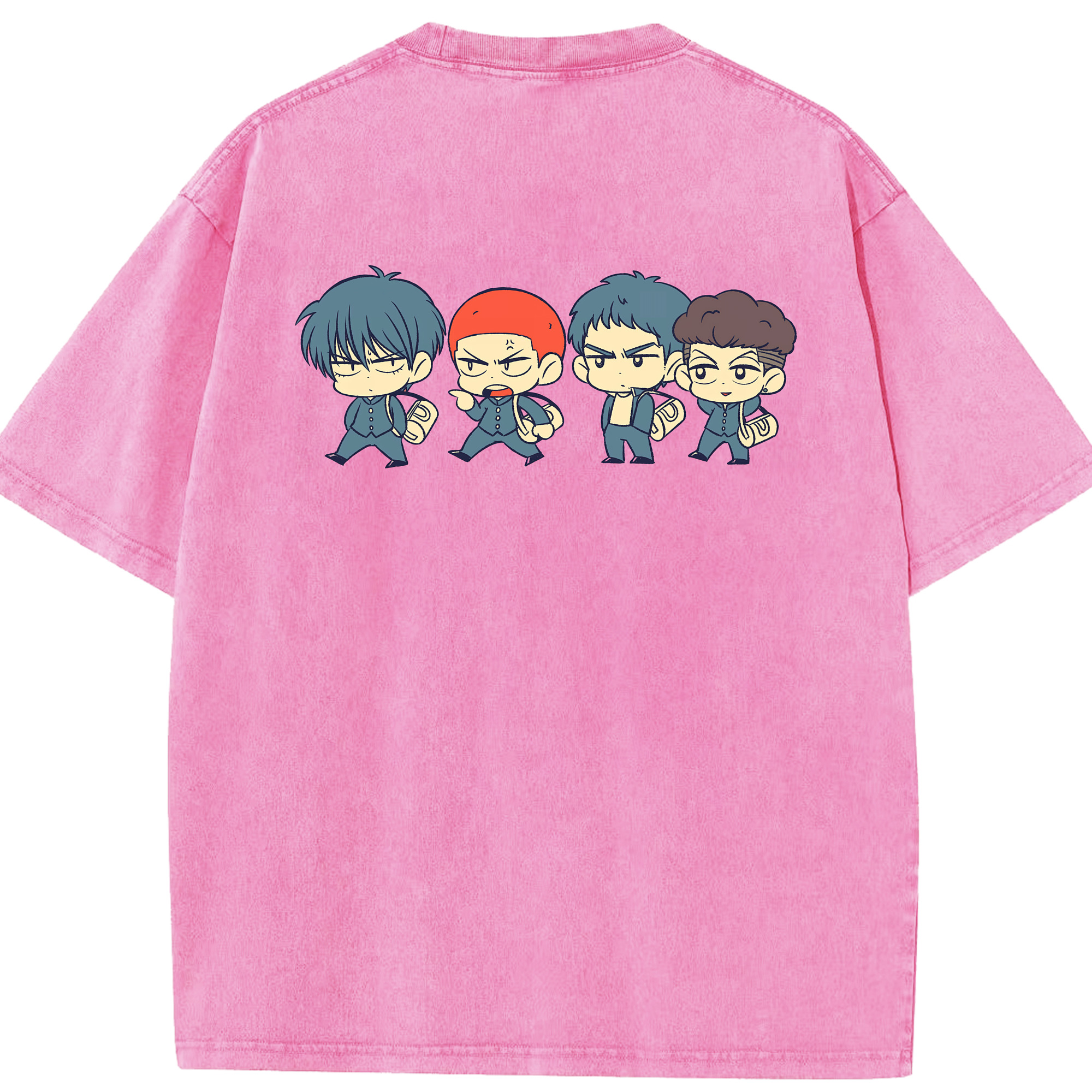 （画像用） SLAM DUNK／スラムダンク 綿100% ヴィンテージ風 半袖Tシャツ（背面プリント）